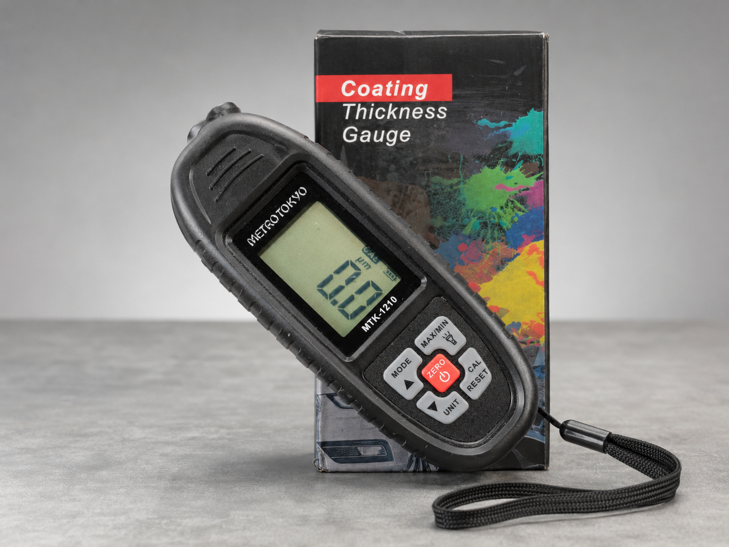 Medidor de espessura de camada MTK-1210 utilizado no controle do revestimento